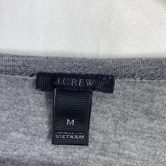J. Crew Gray Long Sleeve Wrap Bodysuit in Size Medium. - Picture 7 of 12